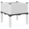 Elegant Garden Planter with Legs - White 40x40x42 cm