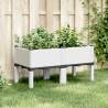 Garden Planter with Legs White 80x40x42 cm PP Colour white Size 80 x 40 x 42 cm Quantity in Package 1 