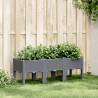 Garden Planter with Legs Grey 120x40x42 cm PP Colour blue grey Size 120 x 40 x 42 cm Quantity in Package 1 