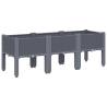 Garden Planter with Legs Grey - Stylish & Durable 120x40x42 cm