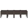 Stylish Brown Garden Planter with Legs - 160x40x42 cm