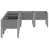 Garden Planter with Legs Light Grey - Durable & Stylish