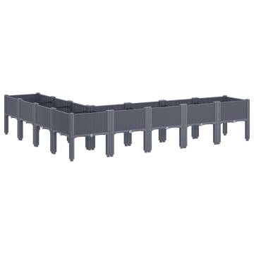 Elevate Your Garden with Grey Planter - 200x160x42 cm