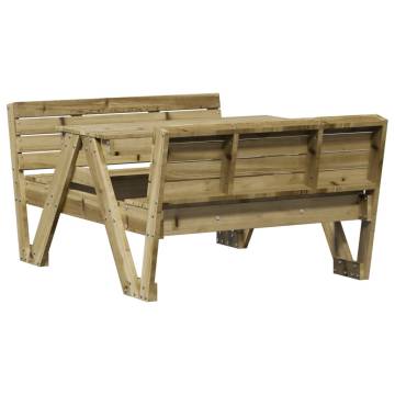 Kids Picnic Table - 88x122 cm Impregnated Wood - Safe & Fun