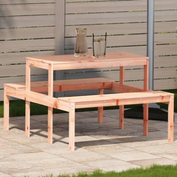 Solid Wood Picnic Table 110x134x75 cm | Hipomarket UK