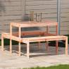 Picnic Table 110x134x75 cm Solid Wood Douglas Colour natural douglas Size 110 x 134 x 75cm Quantity in Package 1 