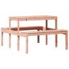 Solid Wood Picnic Table 110x134x75 cm | Hipomarket UK