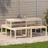 Picnic Table 160x134x75 cm Solid Wood Pine Colour natural pine Size 160 x 134 x 75 cm Quantity in Package 1 