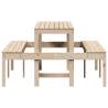 Solid Wood Pine Picnic Table 160x134x75 cm | Hipo Market