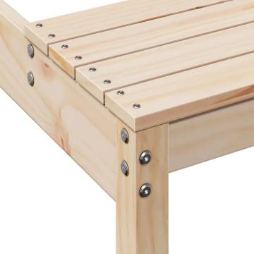 Solid Wood Pine Picnic Table 160x134x75 cm | Hipo Market