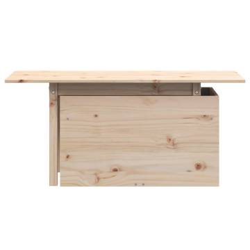 Solid Wood Pine Garden Table - 100x50x75 cm | HipoMarket