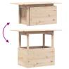 Solid Wood Pine Garden Table - 100x50x75 cm | HipoMarket