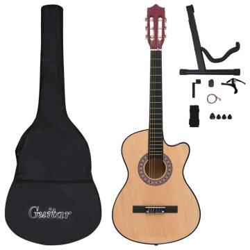 12 Piece Acoustic Cutaway Guitar Set - Perfect for All Levels