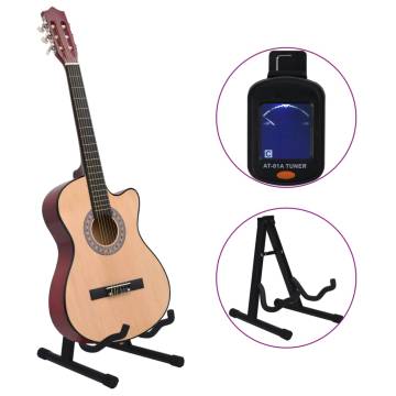 12 Piece Acoustic Cutaway Guitar Set - Perfect for All Levels