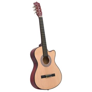 12 Piece Acoustic Cutaway Guitar Set - Perfect for All Levels