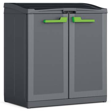 Keter Moby Compact Recycling Cabinet - Graphite Grey 100cm