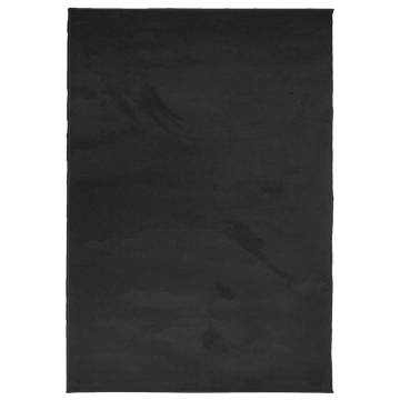 Rug OVIEDO Short Pile Black 200x280 cm | Hipomarket UK