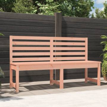 Garden Bench 157.5 cm Solid Wood Douglas - Outdoor Seating