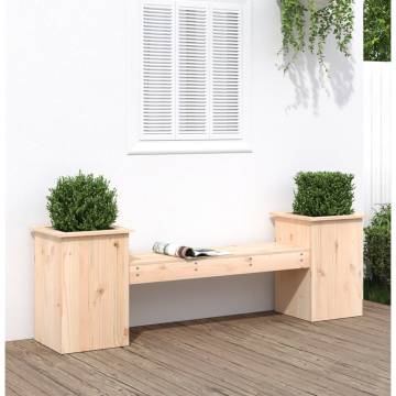 Planter Bench 184.5x39.5 cm - Solid Wood Pine Garden Furniture