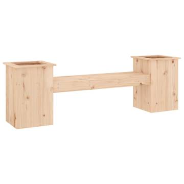 Planter Bench 184.5x39.5 cm - Solid Wood Pine Garden Furniture