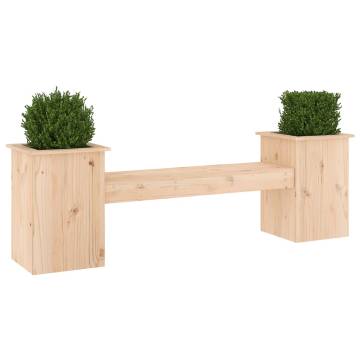 Planter Bench 184.5x39.5 cm - Solid Wood Pine Garden Furniture