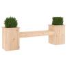 Planter Bench 184.5x39.5 cm - Solid Wood Pine Garden Furniture