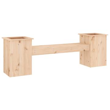 Planter Bench 184.5x39.5 cm - Solid Wood Pine Garden Furniture