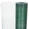 Galvanised PVC Coated Chicken Wire Fence - 10x1 m Green