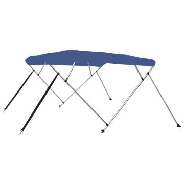 4 Bow Blue Bimini Top 243x180 cm - Durable Boat Canopy