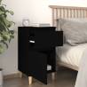 Elegant Black Bedside Cabinets - 2 pcs, 40x35x70 cm