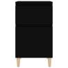 Elegant Black Bedside Cabinets - 2 pcs, 40x35x70 cm