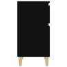 Elegant Black Bedside Cabinets - 2 pcs, 40x35x70 cm