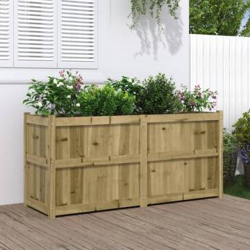 Garden Planter 150x50x70 cm | Durable Impregnated Pine Wood