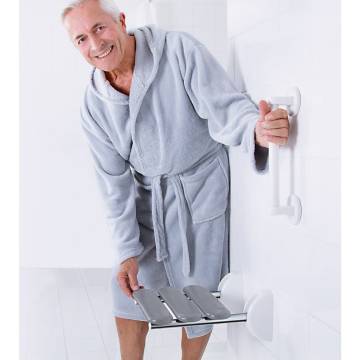 RIDDER Fold-Down Shower Seat Pro Grey | Comfort & Style