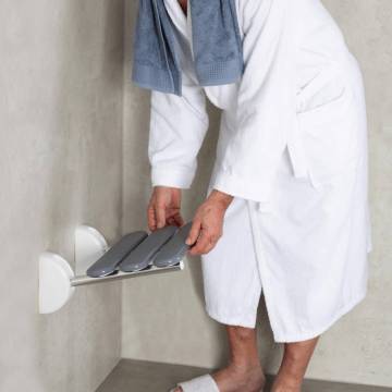 RIDDER Fold-Down Shower Seat Pro Grey | Comfort & Style