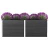 Garden Raised Bed 250x100x91 cm WPC Grey Colour grey Size 250 x 100 x 91 cm Quantity in Package 1 