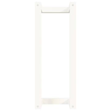 Stylish White Towel Rack - Solid Pine 23x18x60 cm