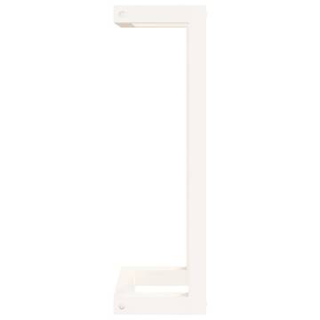 Stylish White Towel Rack - Solid Pine 23x18x60 cm