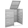 Single Wheelie Bin Shed - Sturdy & Stylish Stainless Steel