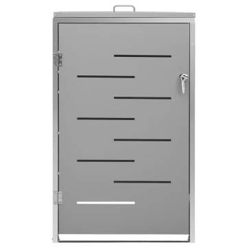 Single Wheelie Bin Shed - Sturdy & Stylish Stainless Steel