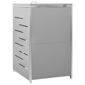 Single Wheelie Bin Shed - Sturdy & Stylish Stainless Steel