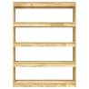 Solid Pinewood Book Cabinet/Room Divider - 100x30x135.5 cm