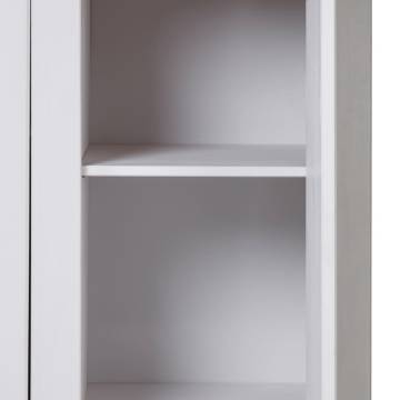 3-Door Pine Wardrobe in White - Stylish Storage Solution