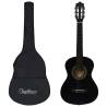 Classical Guitar for Beginner and Kid with Bag Black 1/2 34" Colour black Size 1/2 34" 