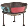 Colourful Rustic Fire Pit Ø 40 cm Iron Colour multicolour Size Ø 40 cm 