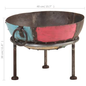 Colourful Rustic Fire Pit Ø 40 cm Iron | Hipomarket