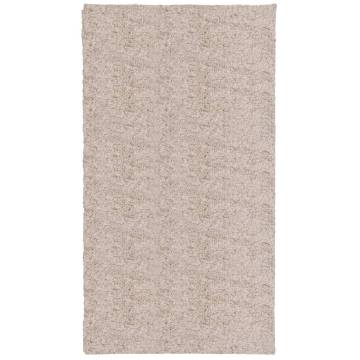 Shaggy Rug PAMPLONA High Pile Modern Beige 60x110 cm