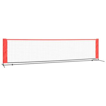 Tennis Net Black & Red | Durable Polyester 400x100 cm