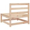 Garden Sofas Armless 3 pcs - Solid Wood Pine Furniture