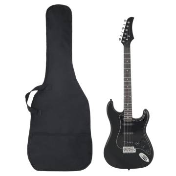 Beginner Electric Guitar with Bag - Black 4/4 39"